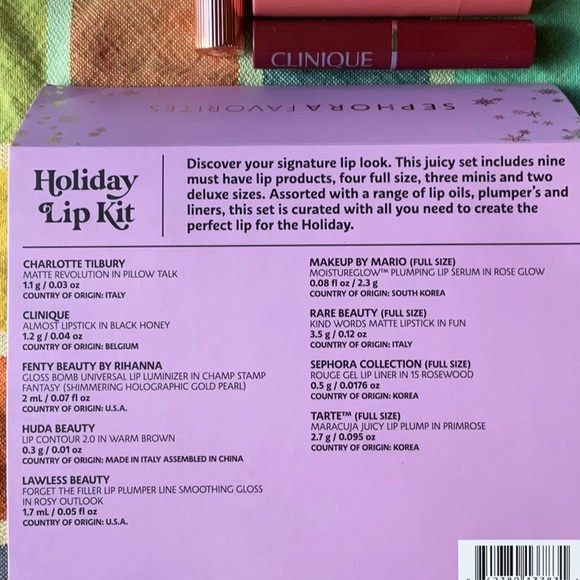 π SEPHORA FAVORITES HOLIDAY LIP KIT π NWT π - Picture 14 of 16